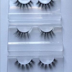 3 PR 25MM MINK EYELASHES